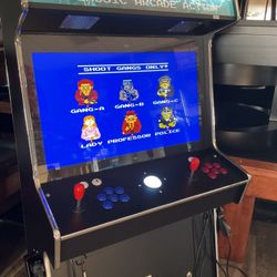 2 Player Arcade Multicade Cabinet With Track Ball And Light Guns 