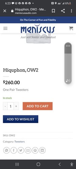 Hiquphon  Dome Tweeters 