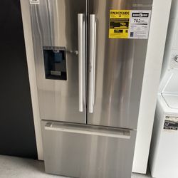 Stainless Steel French Door Bottom Mount Refrigerator 