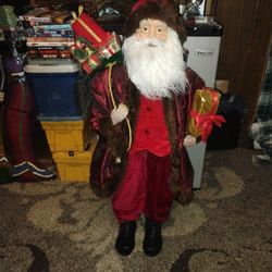 3 Ft Tall Santa Antique. Porcelain 