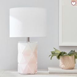 Pottery Barn Blush Ombré Prism Lamp