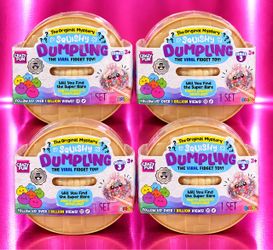 Crazy Fun Squishy Dumpling Mystery Fidget Toy Series 3 – Lot of 4