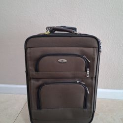 Dark Brown Suitcase With Wheels 