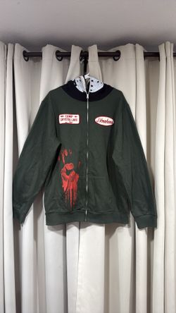 Friday The 13th Jason Voorhees Camp Crystal Lake • Zip Up Hoodie Mask • Men’s XL