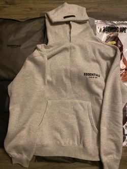 White essentials hoodie
