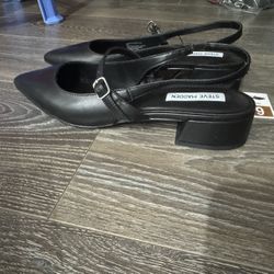 Steve Madden Women's Leather Slingback Flat 