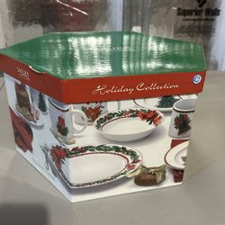 Oneida Sakura Christmas Cheer Plate Set 