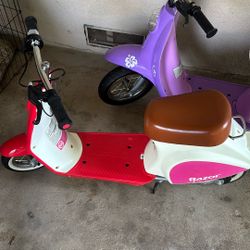 Like New Razor moped Retro “Petite” & Razor Mod Kiki 