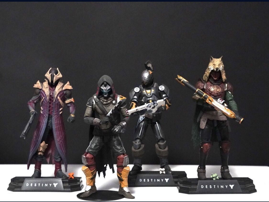 McFarlane Destiny 2 Action Figures Cayde-7, Warlock, Hunter, Titan (4 Figures)