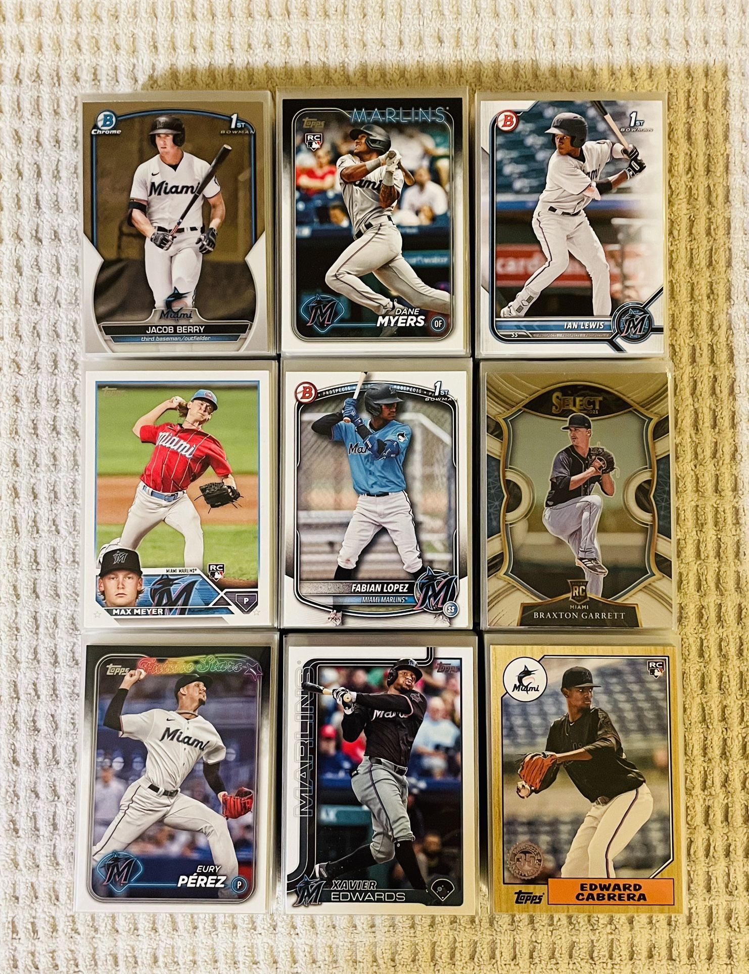 Miami Marlins 415 Card Baseball Lot!