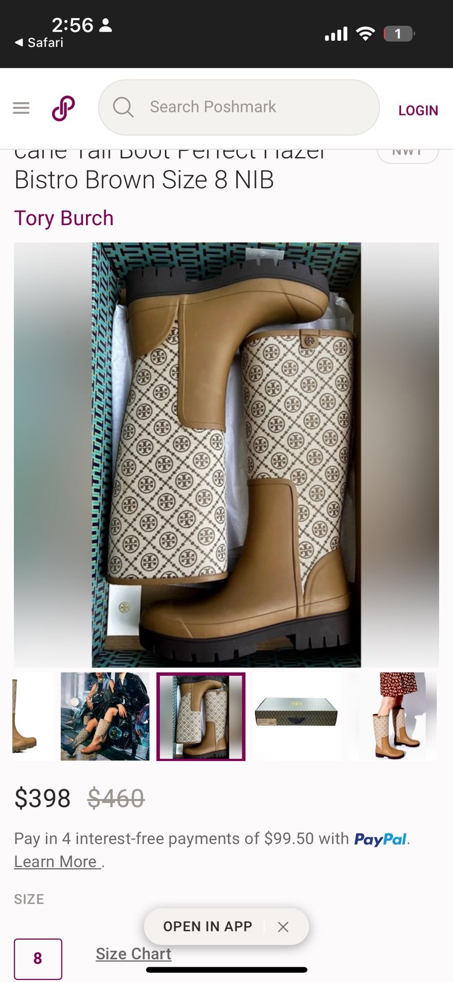 Raining Boots Tory Burch NEW IN BOX