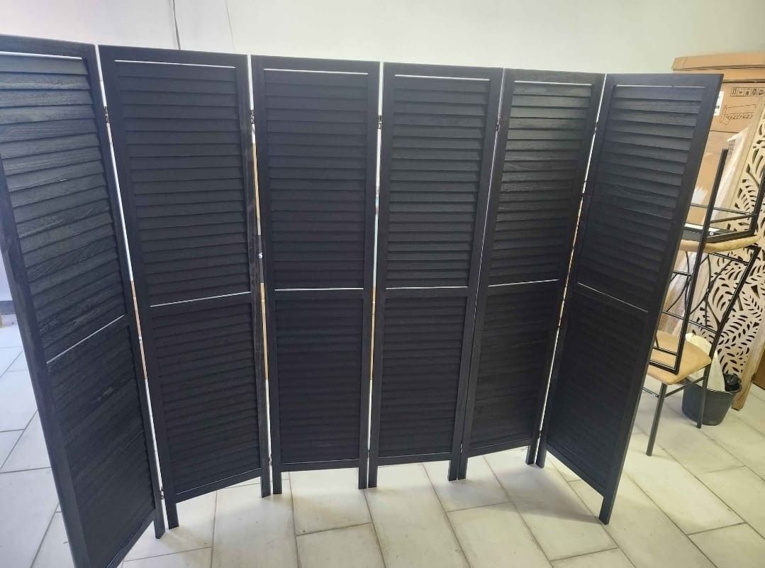 6 panels wood room dividers (96"W×67"H).