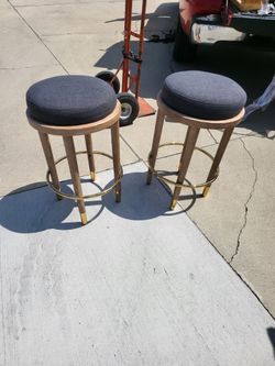 2 Farmhouse style barstools 26in