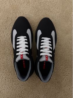 Men’s PRADA Cups Sneakers Size 11 Black and White
