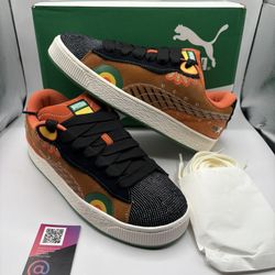 New PUMA Suede XL Dia de los Muertos Carmel Latte Black Día Mens Size 10.5