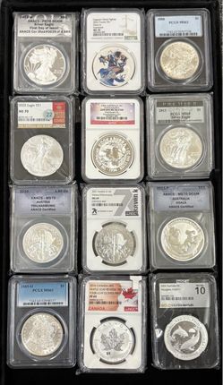 Certified Silver Coins – Graded US, Canadian, Australian and Other Silver Coin.