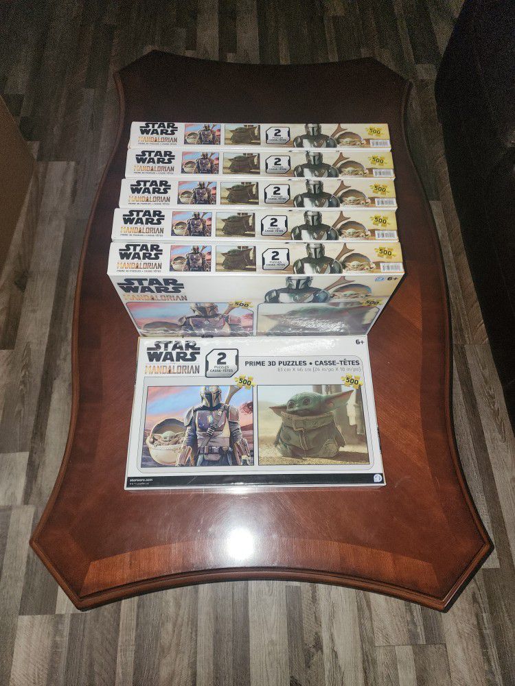 Star Wars Mandalorian Baby Yoda 3D Puzzle Lot 4 remaining