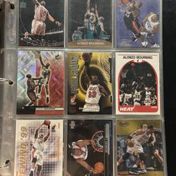 Alonzo Mourning Basketball Card Lot Of 27 Cards