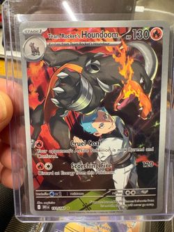 Team Rockets Houndoom 191/182 IR Destined Rivals Pokemon Card