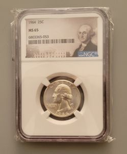 1964 Washington Quarter Silver Coin