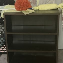 Dark Brown 3 Shelf Bookcase 