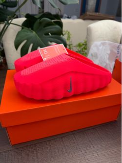 Nike Mind 001 Slide Solar Red Size 10 Mens Brand New