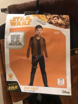 Han Solo Children’s Halloween costume size large 12-14