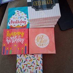 11 Small Birthday Gift Card Holder Boxes with Removable Lid, Assorted