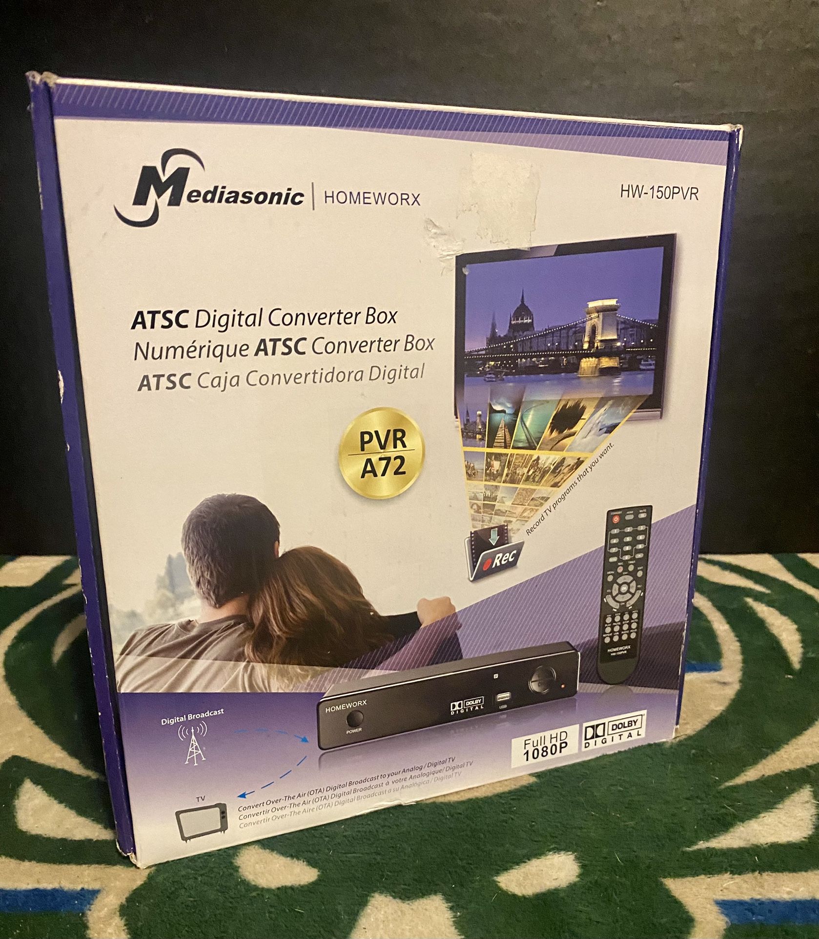 Mediasonic HomeWorx ATSC Digital Converter Box.