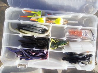 Fishing Tackle Box with Assorted Lures