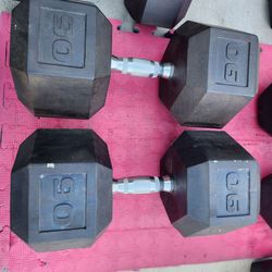 90lb dumbbells