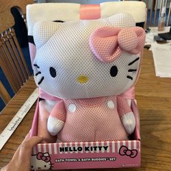 New Sanrio Hello Kitty Loofa & Towel Set 