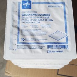 Medline Sterile Woven Gauze Sponges 4×4" 8 Ply