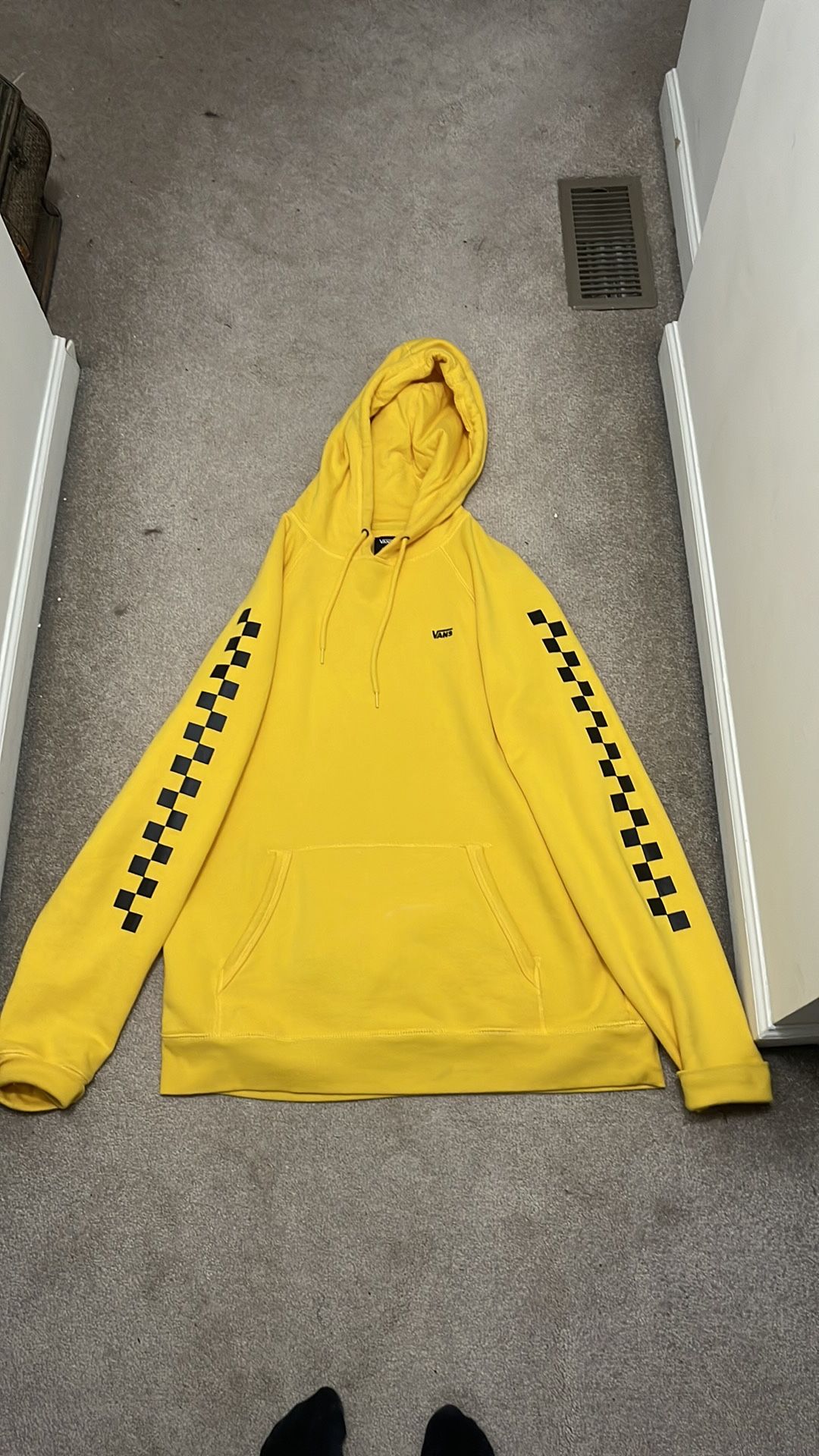 Mens XL Vans Yellow Hoodie Worn Once