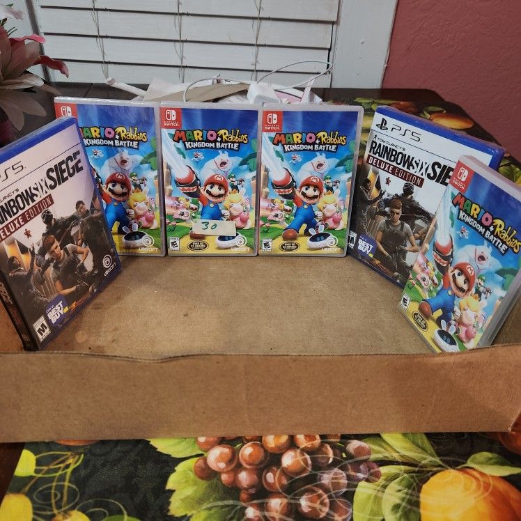 4 Super Mario Switch 2ps5 RainBow SIX siege 1 Bath Body Item 35.00 Both