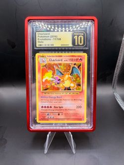 2016 CGC pristine 10 Charizard holo #11/108