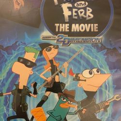 Disney’s PHINEAS And FERB The Movie Across The 2nd DIMENSION (DVD-2011)