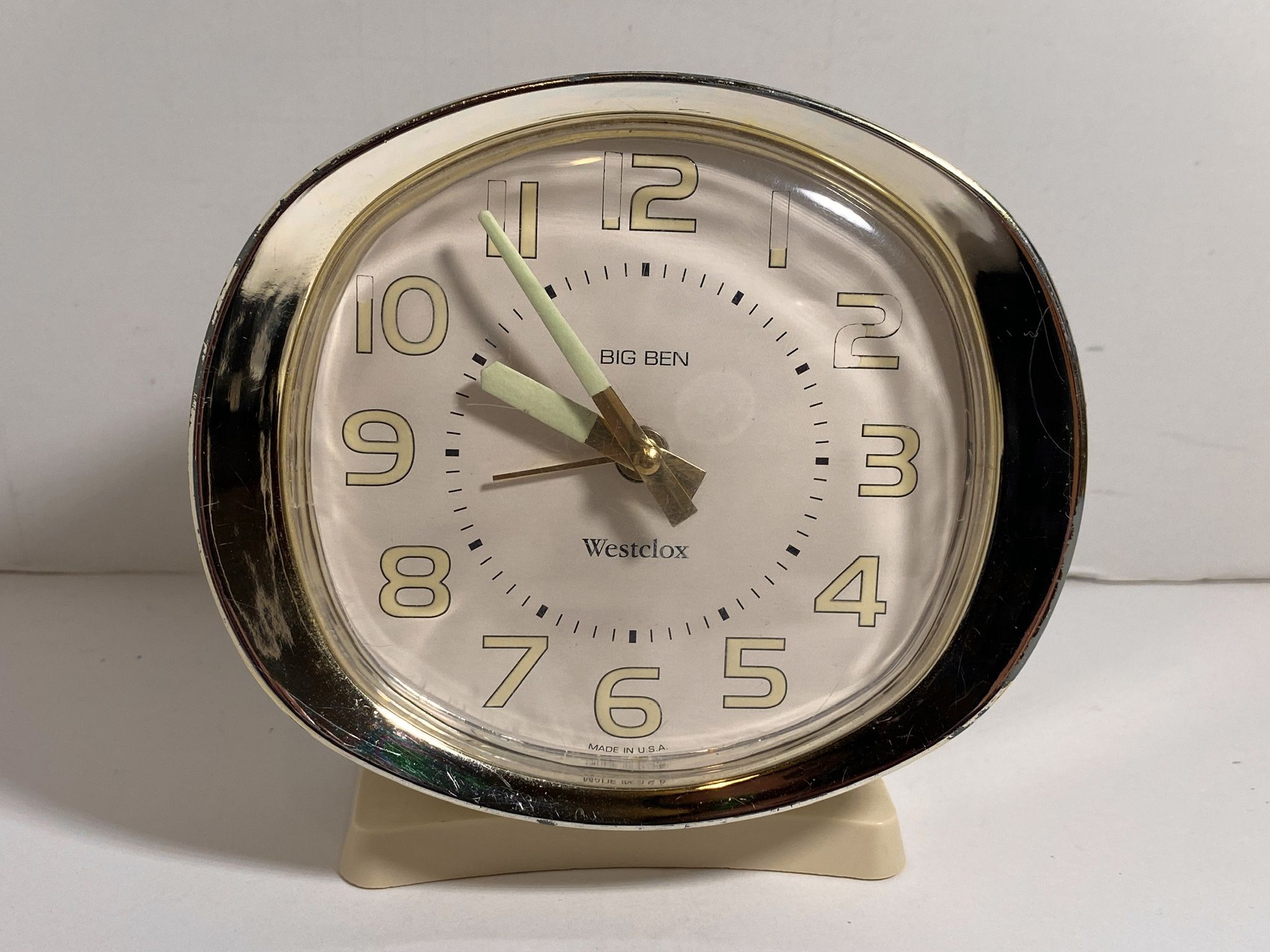 Vintage Westclox Big Ben Glow • Alarm Clock • Works • Mechanical Wind up • 5”