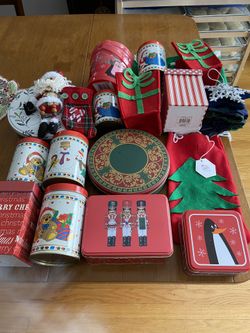 Christmas Gift Tins And Bags