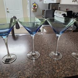 Circleware Sunset Two Toned Martini Glasses