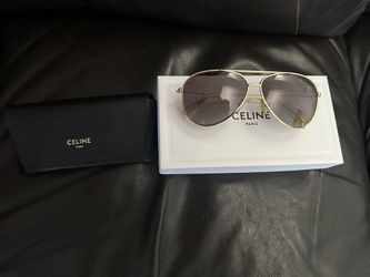 Celine Gold Aviator Sunglasses 