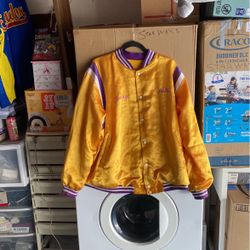 VTG Los Angeles Lakers Jerry Buss Golden Jackets 