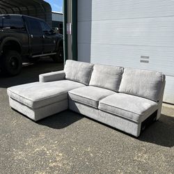 Gray 2PC Sectional With Chaise