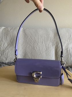 Coach Patent Leather Baguette Bag
