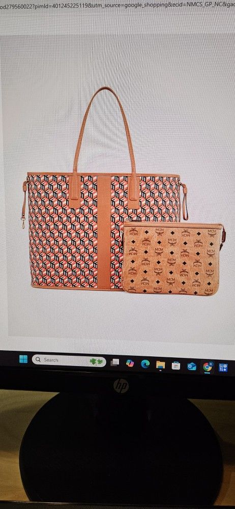 MCM XL TOTE BAG AND SHOULDER BAG