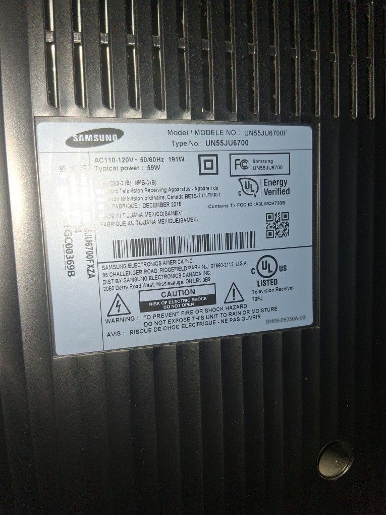 55' SAMSUNG CURVE TV