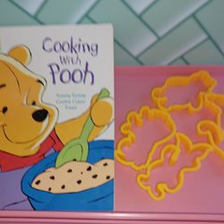 Vintage, Winnie The Pooh Plastic Cutouts And Recipe Book