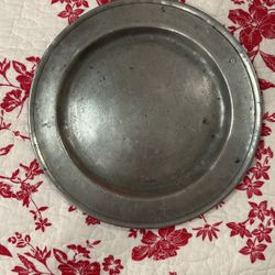Handmade Antique Pewter Plate By G Lowe’s/England …1(contact info removed)
