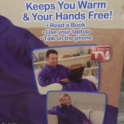 VINTAGE BRAND NEW IN PACKAGE AS SEEN ON TV THE ORIGINAL PASHION PURPLE FLEECE ADULT SIZE SNUGGIE