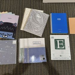Assorted Korean notebooks and stationery